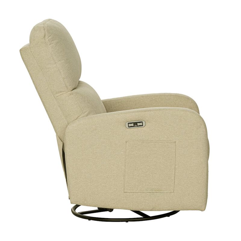 INK+IVY Power Recliner 3-in-1 with Swivel, Glider, USB Ports