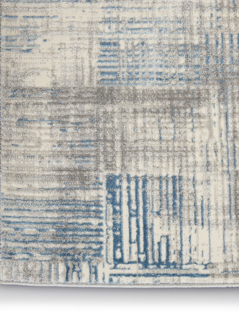 Solace SLA03 Ivory/Gray/Blue 5'3" x 7'3" Rug image number 3
