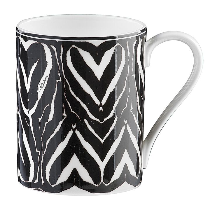 Mug Cup ZEBRA in Luxury Box diam. 2.5", H 3.3", cap. 12.5 oz