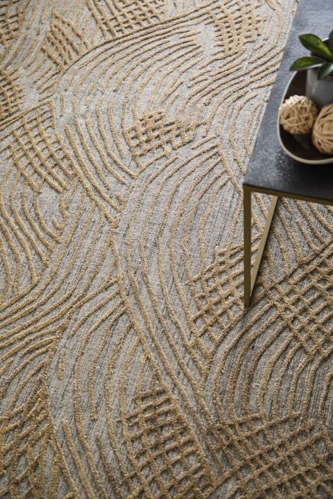 Taunton T8007 Gold 2' x 3' Rug by Thom Filicia