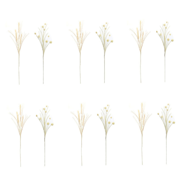 Set of 12 Foxtail and Pod Sprays for Autumn and Rustic Home Decor