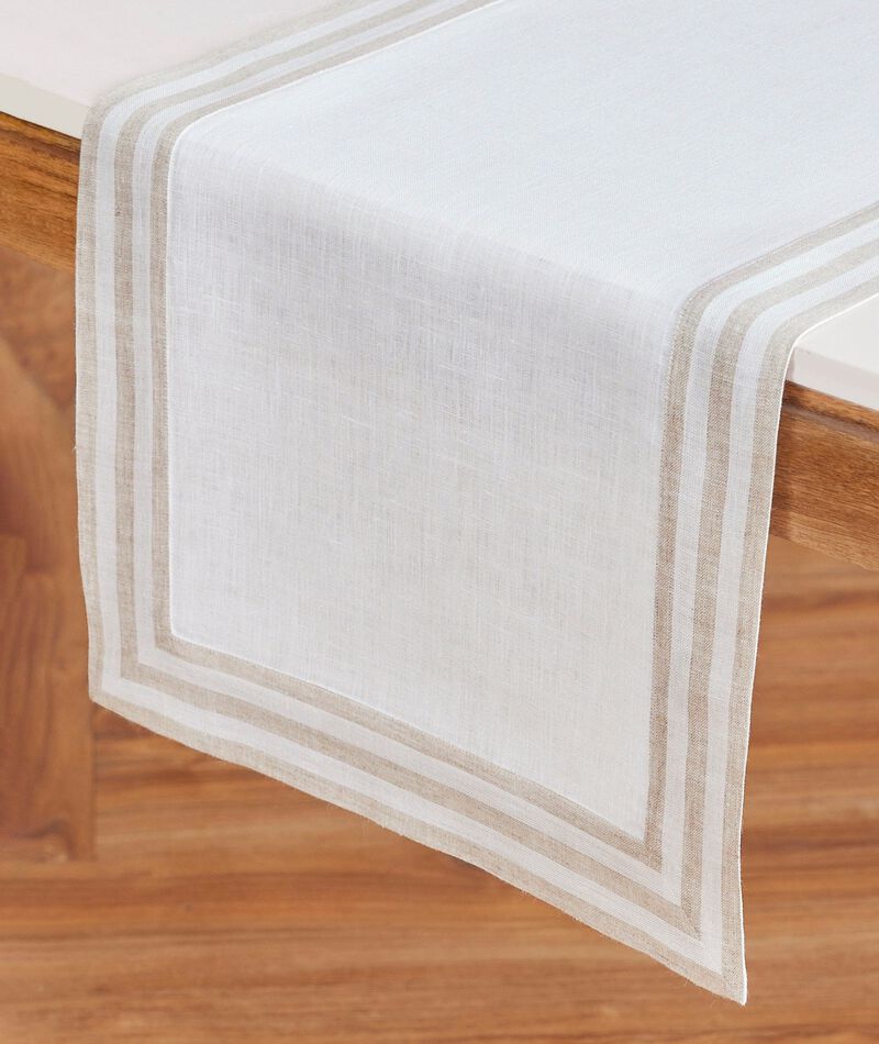 Solino Home 100% Pure Linen Table Runner - Mila