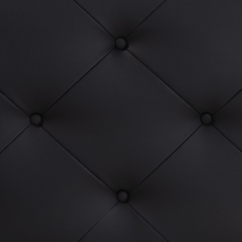 Baxton Studio Baltimore Modern Queen Black Faux Leather Upholstered Headboard