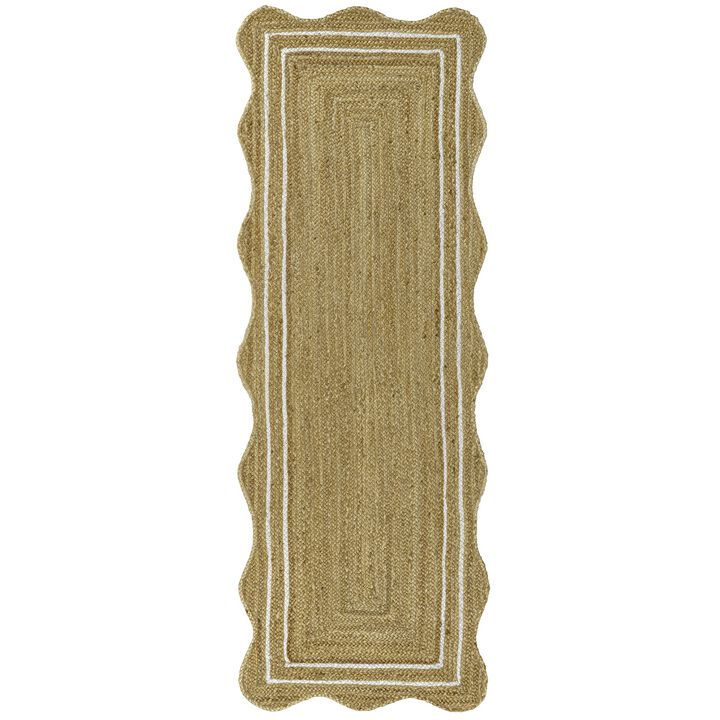 Seaside Cottage Scallop Edge Jute Area Rug
