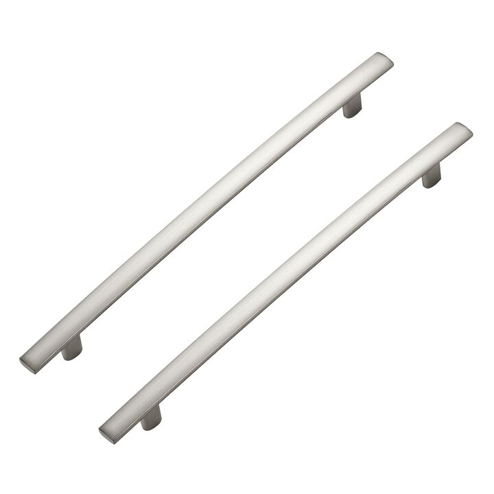 Ravinte Decor 5 Pack Cabinet Handles 7.5"" Hole Center - Curved Cabinet Pulls Brushed Nickel Drawer Pulls for Kitchen Cabinet Cu