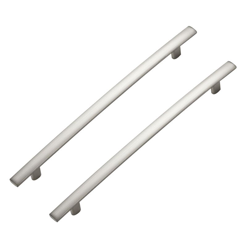 Ravinte Decor 5 Pack Cabinet Handles 7.5"" Hole Center - Curved Cabinet Pulls Brushed Nickel Drawer Pulls for Kitchen Cabinet Cu