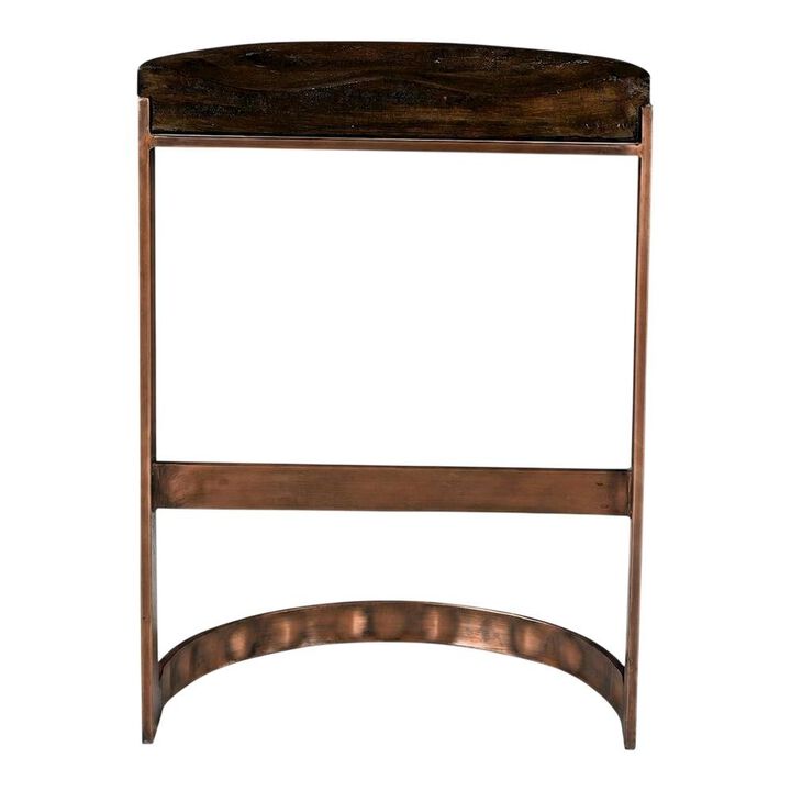 Starlight Canyon Home Industrial Counter Stool with Footrest, Backless Bar Stool for Kitchen,Brown