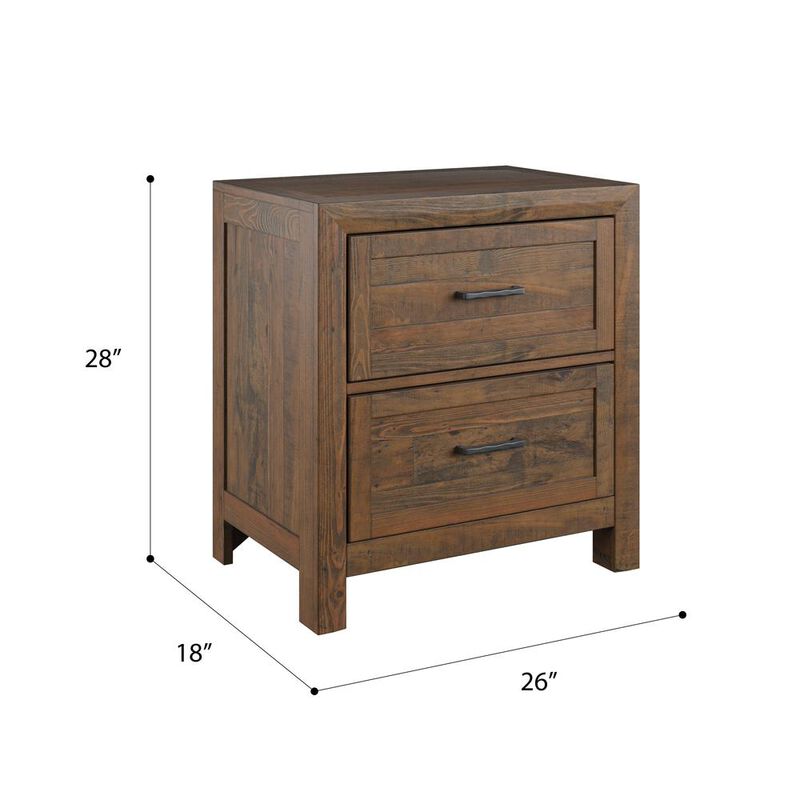 Wallace & Bay Mullen 2-Drawer Nightstand