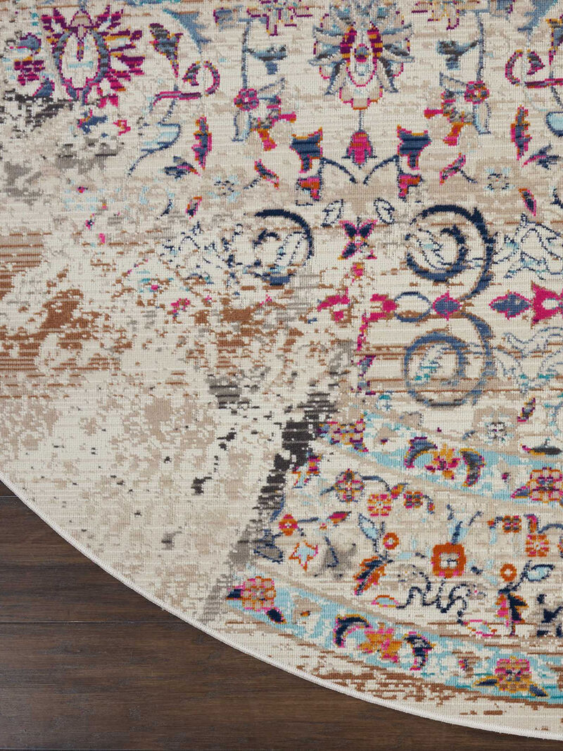 Vintage Kashan VKA02 Ivory 4'6" x 6'6" Rug