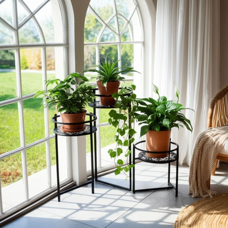 Folding Mandala Plant Stand