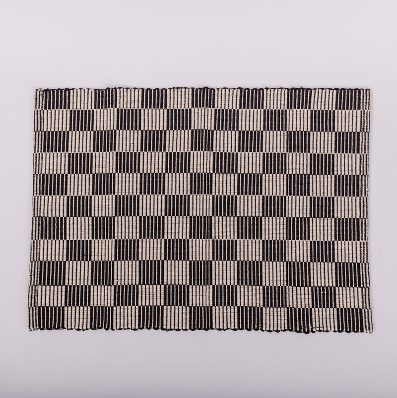 Handloomed Checkered Placemats - Set of 4