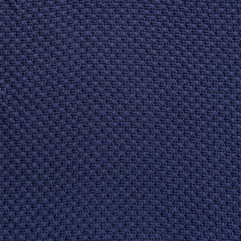 Cotton Knit Navy King Blanket image number 3