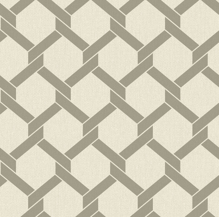 Payton Grey Hexagon Trellis Wallpaper