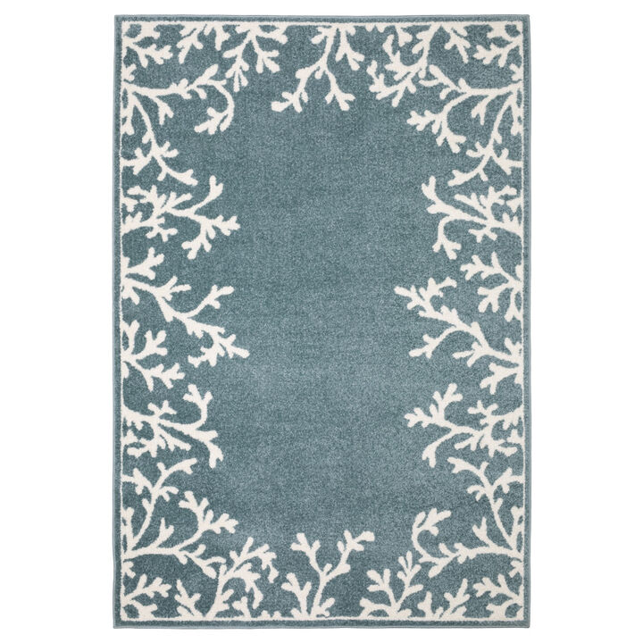 HomeRoots Seashell and Area Rug