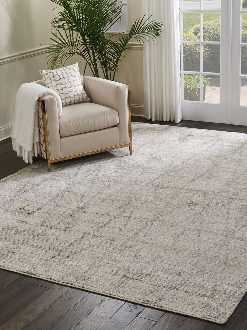 Ellora ELL02 Stone 8'6" x 11'6" Rug image number 5