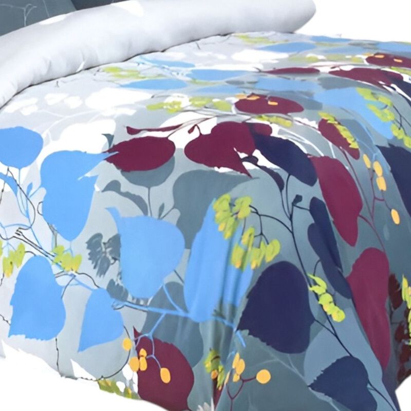 Grapevine Leisure 100% Cotton Duvet Cover Set Soft Breathable Bedding Collection image number 2