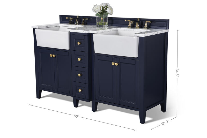 Adeline 60 in. Bath Vanity Set image number 3