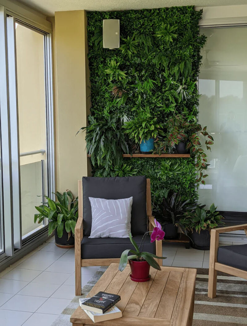 Luxury Wild Tropics Artificial Vertical Garden 40" x 40" 11SQ FT Commercial Grade UV Resistant