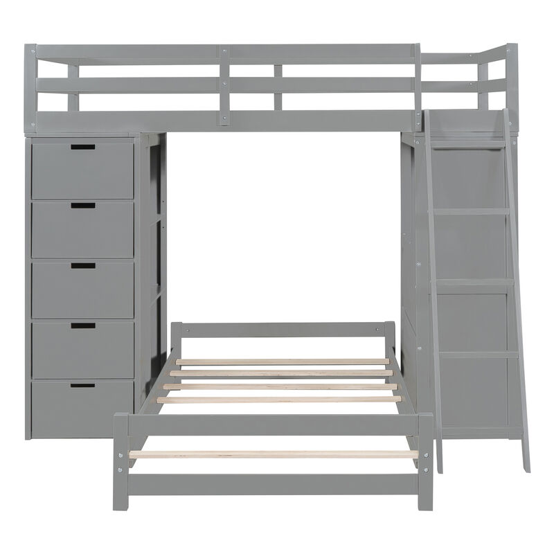 Merax Bunk Bed with LED Light