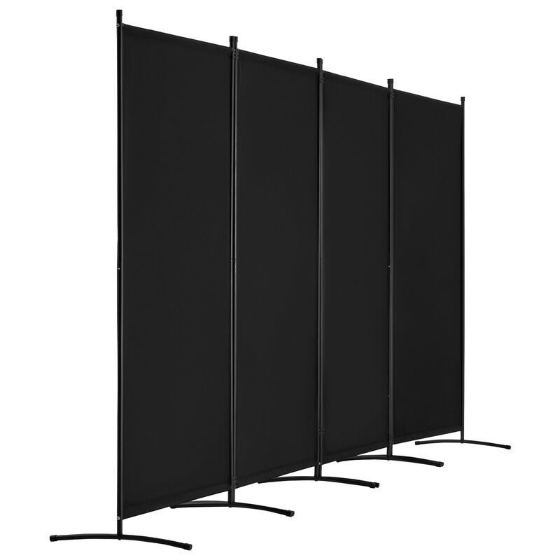 4-Panel Folding Room Divider for Privacy in Bedroom, Office, or Living Room