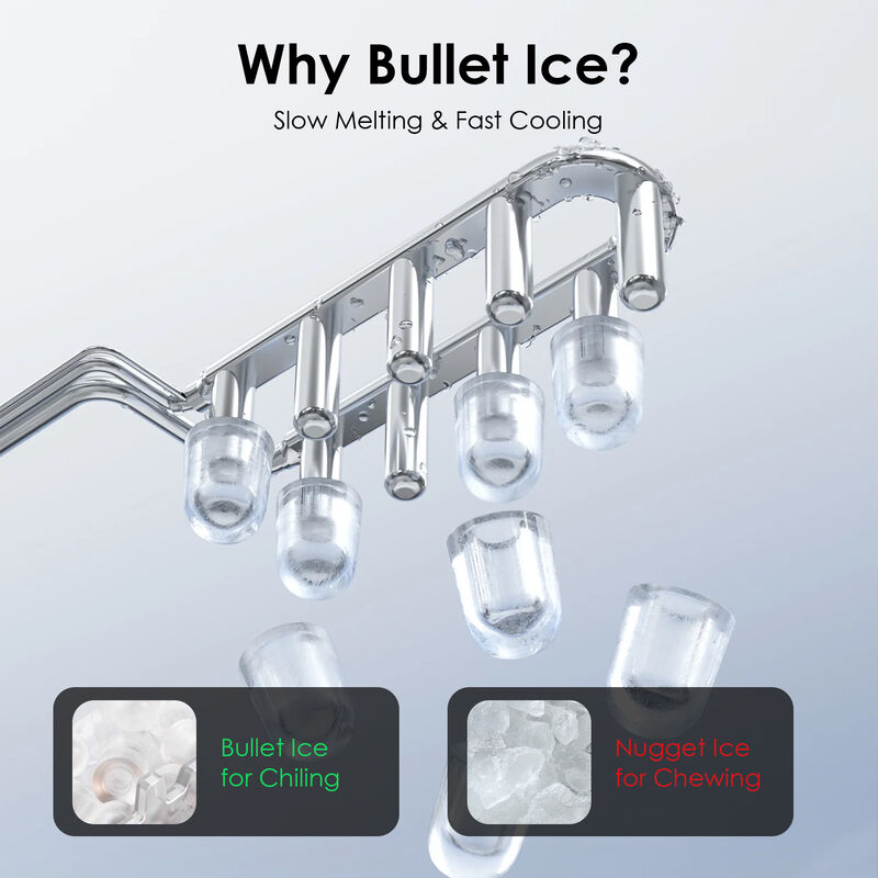 Bullet Ice Maker Machine Countertop, 26 Lbs Daily Output, 1.6L Water Tank, Ultra-Quiet Portable Ice Maker image number 4