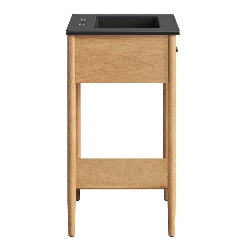 Modway EEI-6661-WAL-BLK Zaire 24" Bathroom Vanity, Walnut Black image number 3