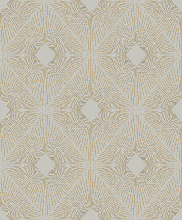 Harlowe Warm Grey & Gold Wallpaper