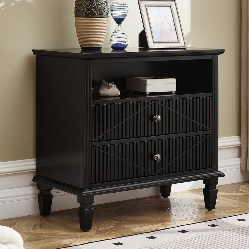 Kasrom Farmhouse Nightstand image number 1