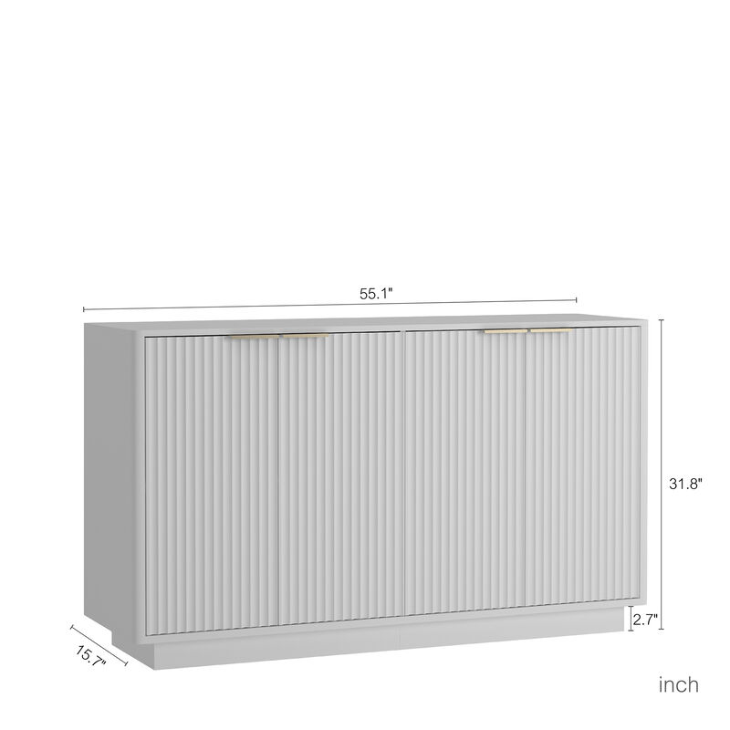 Kikcom Modern Sideboard Buffet Cabinet image number 7