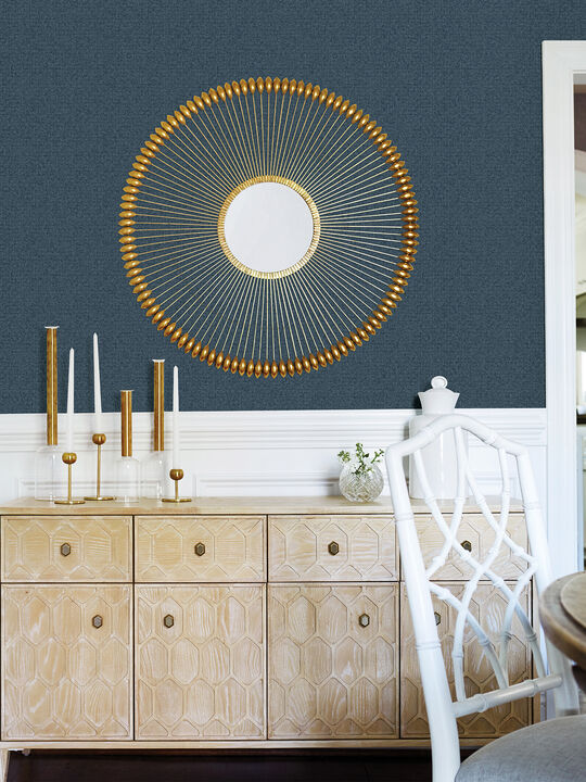 Hilbert Indigo Geometric Wallpaper (Set of 2)