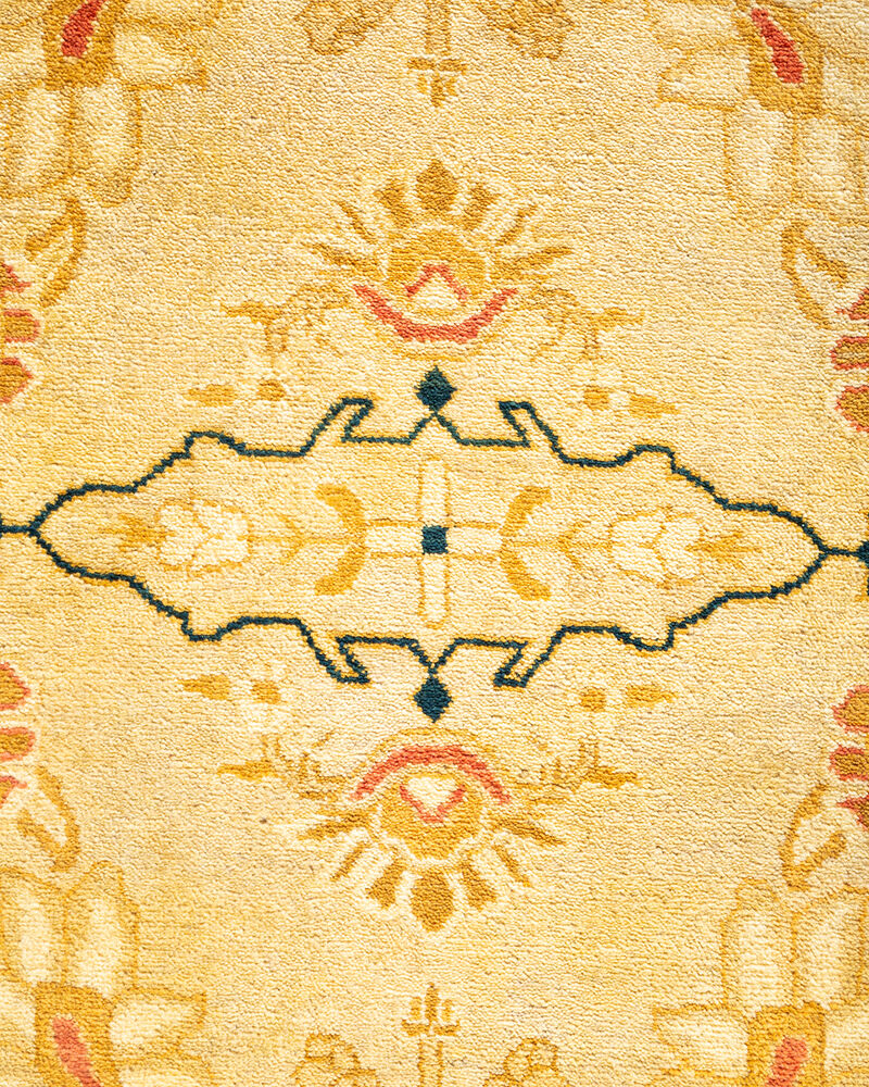 Mogul, One-of-a-Kind Hand-Knotted Area Rug  - Yellow, 6' 1" x 9' 7"