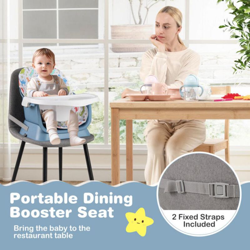 Convertible 16 in 1 Baby Highchair with Activity Center for Toddlers and Infants image number 4