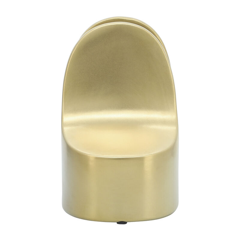 S/2 Ceramic Bookends, Gold image number 2
