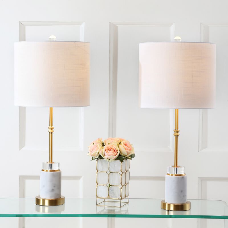 Harper Marble/Crystal LED Table Lamp