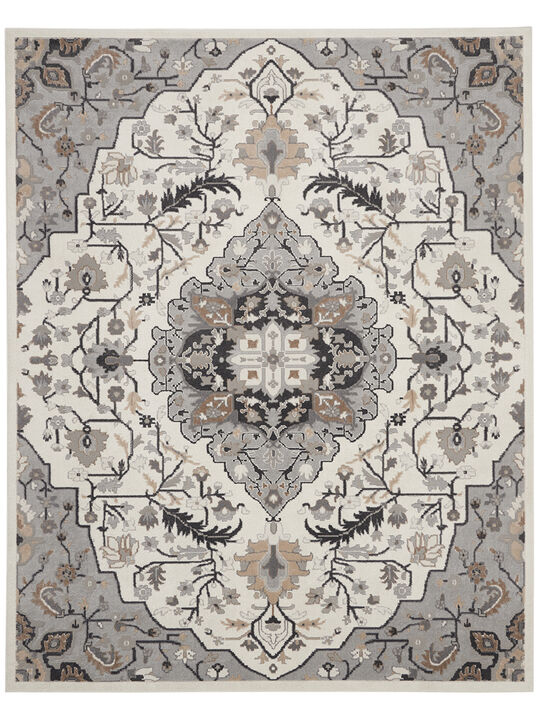 Elation ETN09 Ivory/Gray 9' x 12' Rug