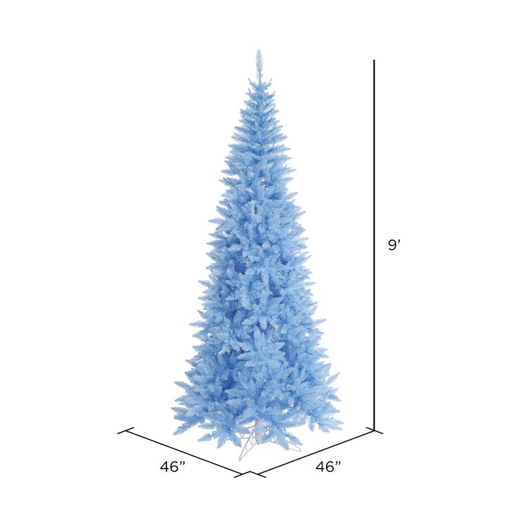 Vickerman Sky Blue Slim Fir Tree -