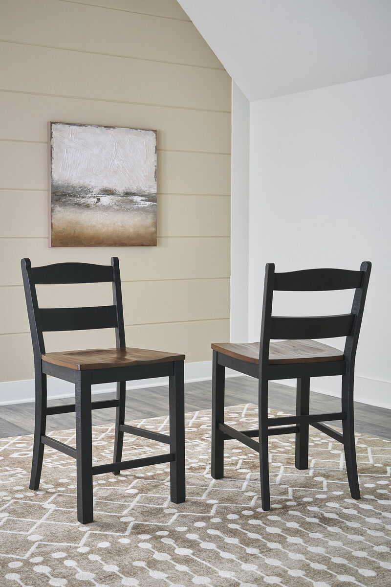 Valebeck Counter Height Barstool - SET OF 2 image number 1