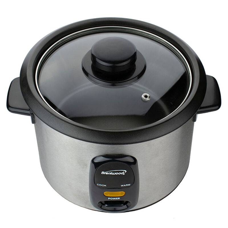 Brentwood 10 Cup Rice Cooker / Non-Stick in Silver