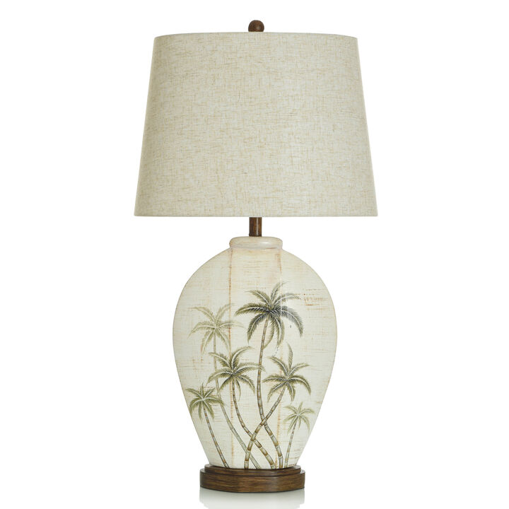 Patina Palms Table Lamp