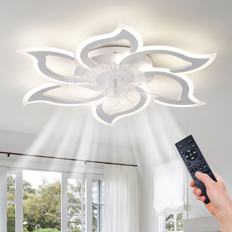 ELEMENT ACE Modern Ceiling Fan with Remote Control, 6 Speed Settings and Adjustable Lighting image number 1