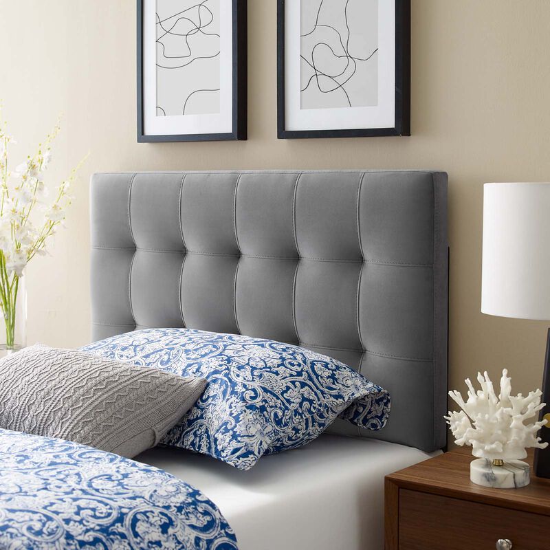 Modway - Lily Biscuit Tufted Twin Performance Velvet Headboard image number 1