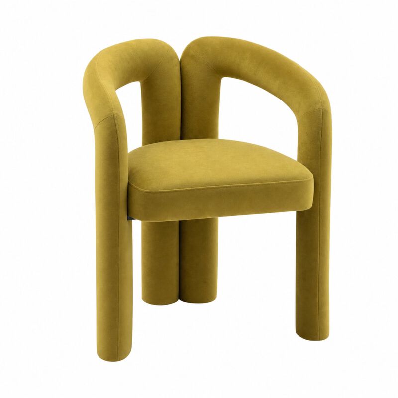 GOODSILO Contemporary Upholstered Barrel Accent Dining Armchairs, Seating for Living Room, Kitchen, Dining Spaces, Set of 2 image number 0