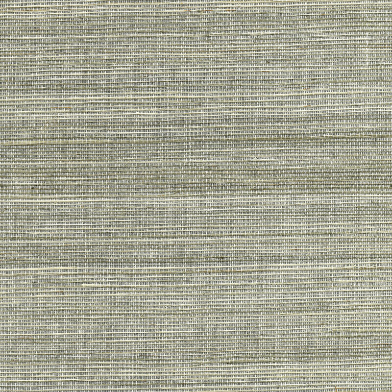Nathan Silver Grasscloth Wallpaper image number 0