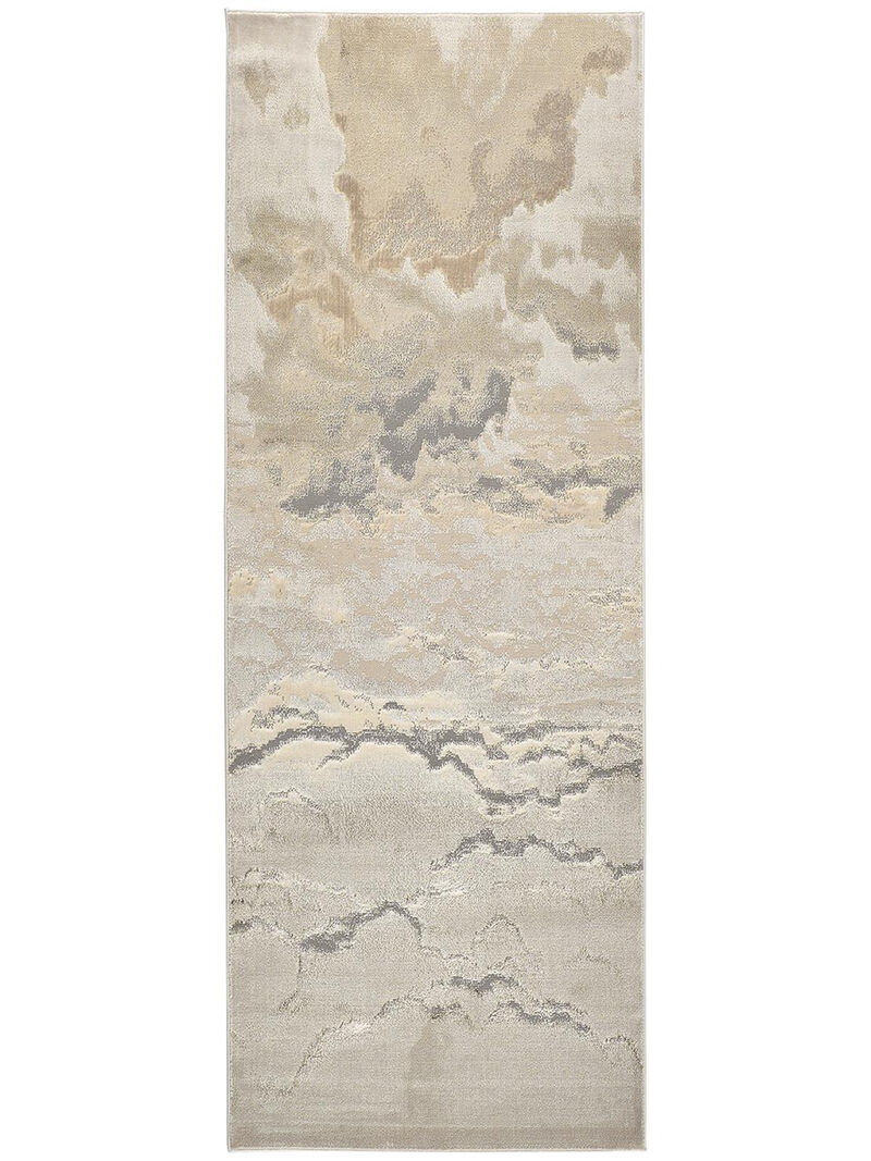 Aura 3727F Ivory/Tan/Gray 2'10" x 7'10" Rug
