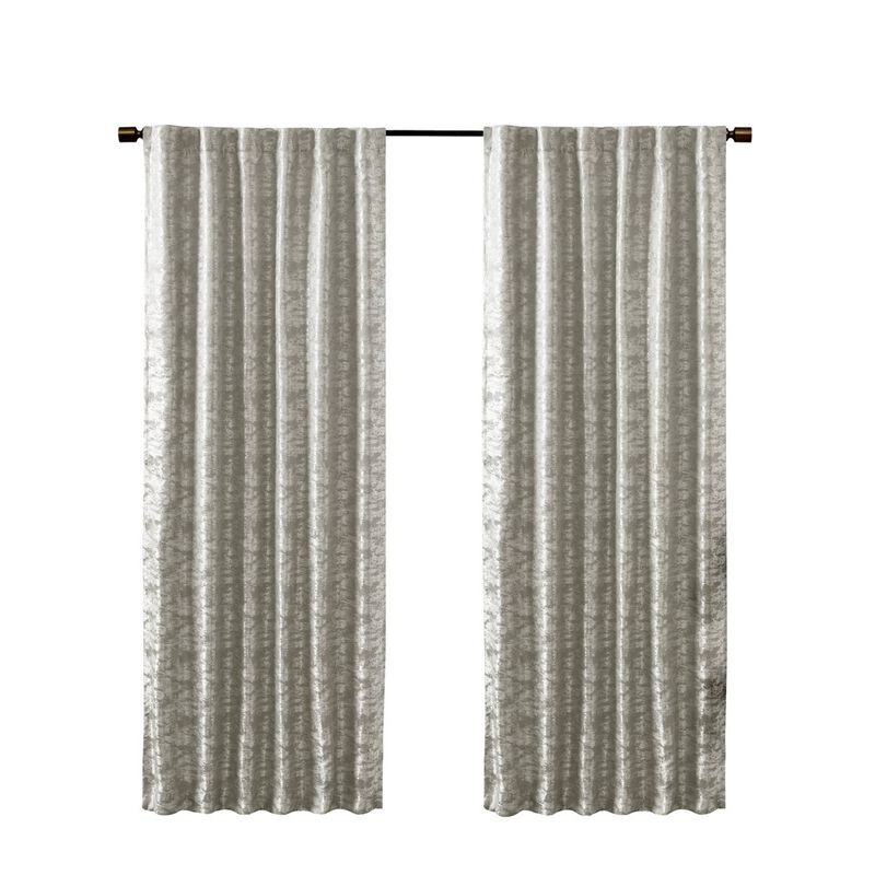 Gracie Mills Soraya Jacquard Total Blackout Curtain Panel - 50x108"