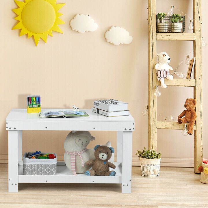Kids Activity Play Table – Solid Wood with Patented Multifunctional Features