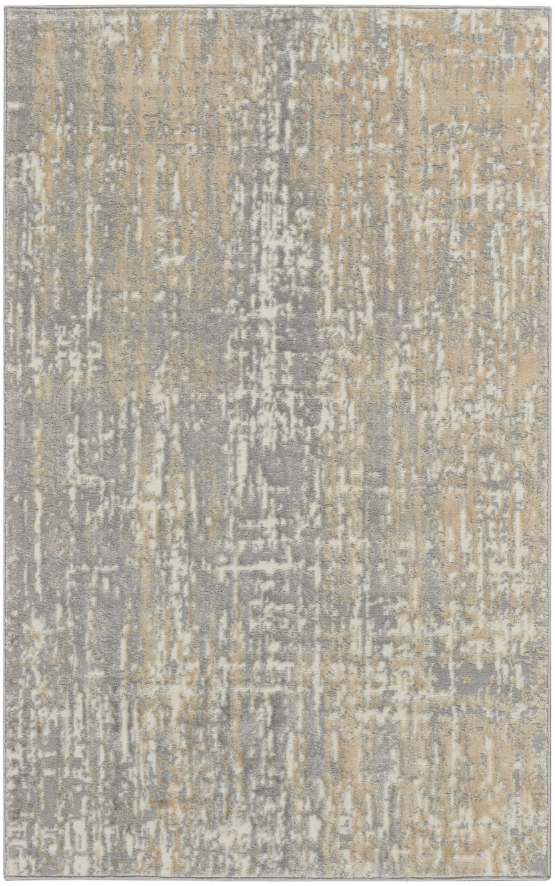 HomeRoots Abstract Power Loom Area Rug image number 0