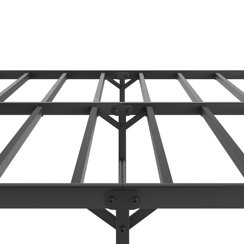 Metal Platform Bed frame with Headboard, Sturdy Metal Frame, No Box Spring Needed(King)