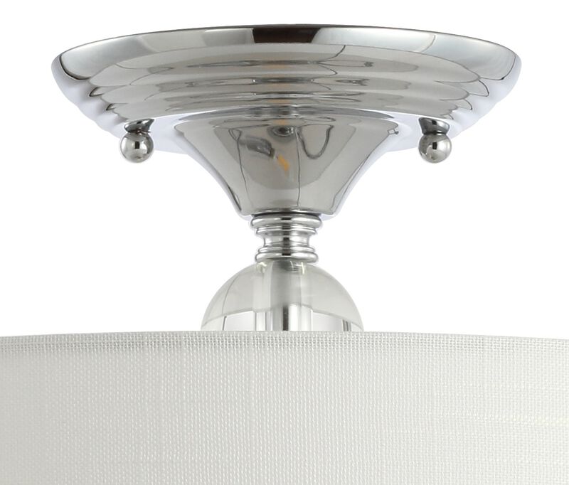 Marc Metal/Crystal LED Semi Flush Mount