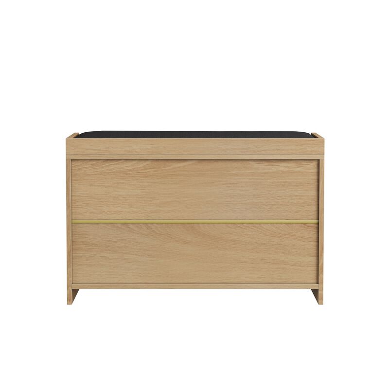 Dempal entryway shoe storage bench image number 6